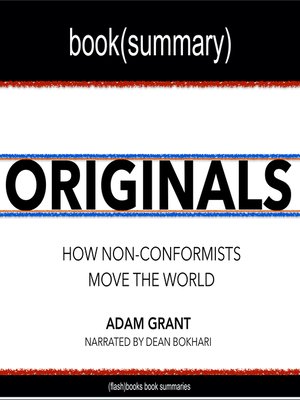 cover image of Originals by Adam Grant--Book Summary